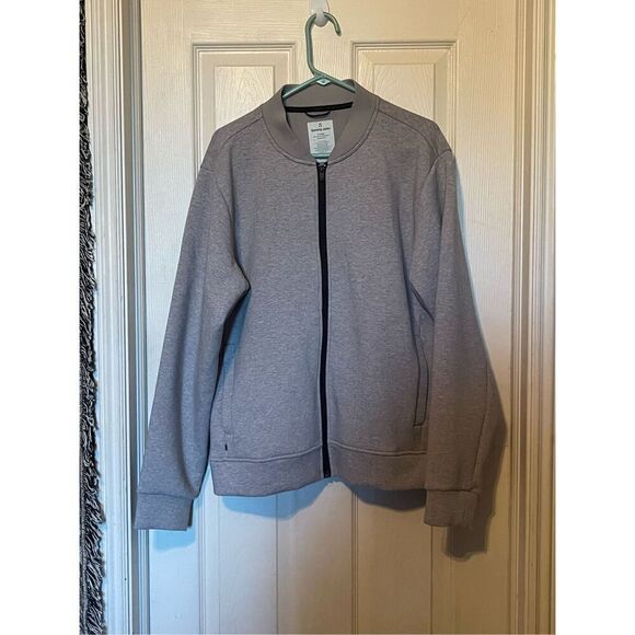 Tommy John Mens Light Gray The Go Anywhere Collection Full Zip Jacket X-Large - Picture 10 of 12